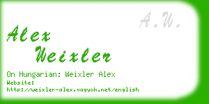 alex weixler business card